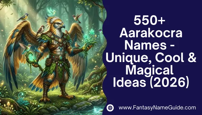 Aarakocra Names Generator Aarakocra Names Generator