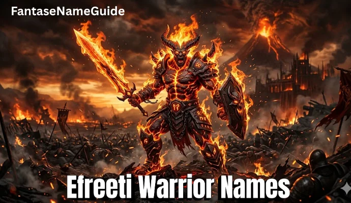 Efreeti Warrior Names
