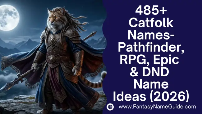 Catfolk Names Generator