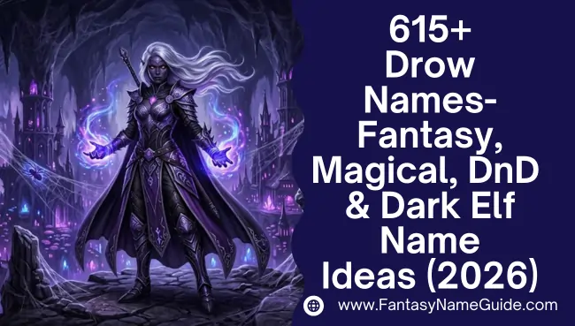 Drow Names Generator