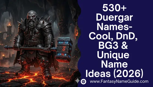 Duergar Names Generator