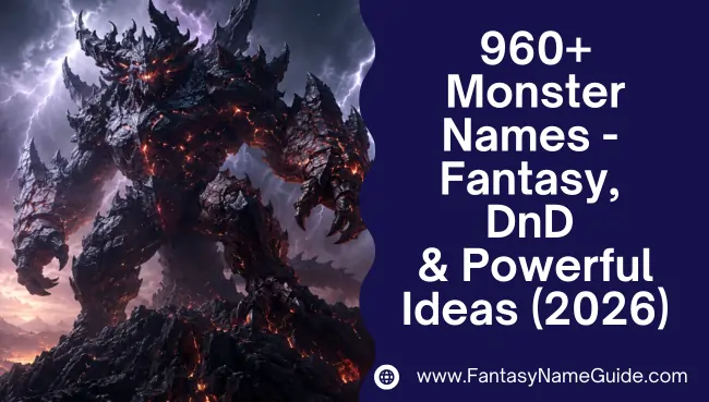 Monster Names Generator Monster Names Generator