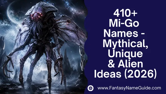 Mi-Go Names Generator Mi-Go Names Generator