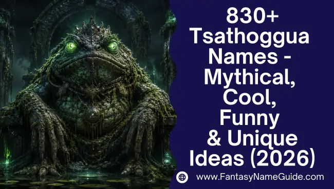 Tsathoggua Names Generator