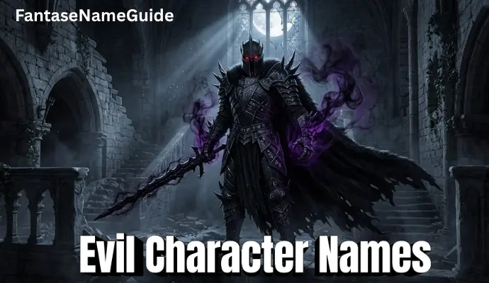 Evil Character Names Evil Character Names