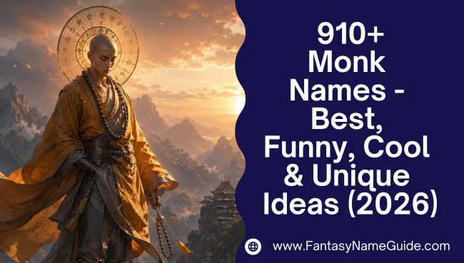 Monk Names Generator