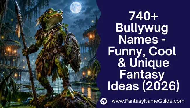 Bullywug Names Generator