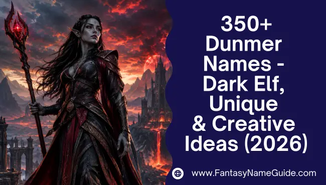 Dunmer Names Generator