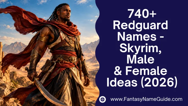Redguard Names Generator